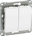 Переключатель GLOSSA GSL000165 2кл. в рамку белый