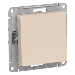 Кнопка нажимная AtlasDesign ATN000215 бежевый, механизм