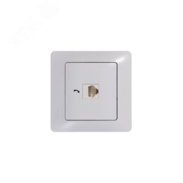 Розетка GLOSSA GSL000181T RJ11 в рамку белый