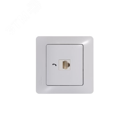 Розетка GLOSSA GSL000181T RJ11 в рамку белый