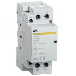 Контактор модульный IEK КМ63-20М 63А 2П 2НО
