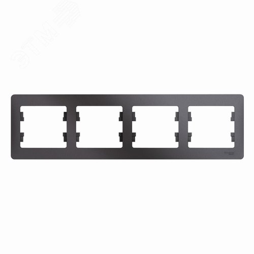 Рамка GLOSSA GSL001304 4поста графит