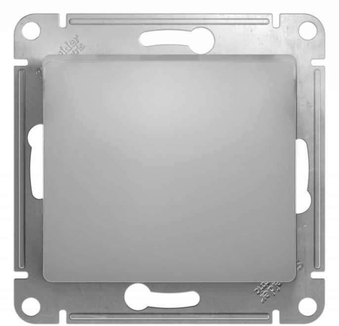 Переключатель GLOSSA GSL000361 1кл. в рамку алюминий