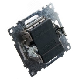 Выключатель STEKKER GLS10-7102-02 2кл с подс. шампань (механизм) серия КАТРИН