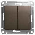 Переключатель GLOSSA GSL000865 2кл. в рамку шоколад