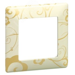 Legrand Valena-L 754111 рамка 1-пост Ампир бежевый