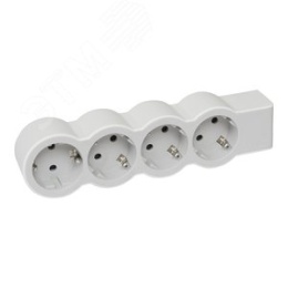 Удлинитель LEGRAND 694575 4-м 16А IP20 Стандарт 4х2P+E без кабеля бел./сер.