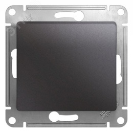 Переключатель GLOSSA GSL001361 1кл, механизм, графит