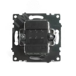 Переключатель STEKKER GLS10-7107-08, 2кл золото, (механизм) серия КАТРИН
