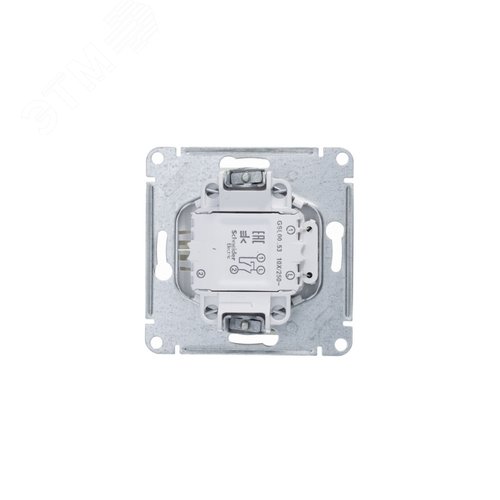 Выключатель GLOSSA GSL001253 2кл c подсв., платина