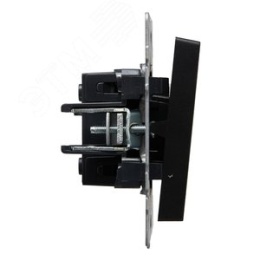 Выключатель IEK BRITE 1кл черный
