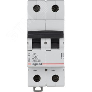 Авт.выкл. Legrand RX3 С40А 2П 6000 419701