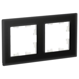 Рамка AtlasDesign ATN321002 2-ая Стекло черный