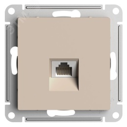 Розетка AtlasDesign ATN001283 RJ45 песочный, механизм