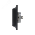 Розетка GLOSSA GSL000724 2-ая с/з антрацит