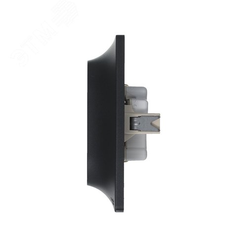 Розетка GLOSSA GSL000724 2-ая с/з антрацит