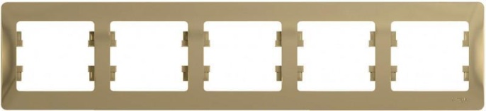 Рамка GLOSSA GSL000405 5постов титан