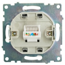 Розетка RJ-45 STEKKER GLS00-7107-06 графит, (механизм) серия КАТРИН