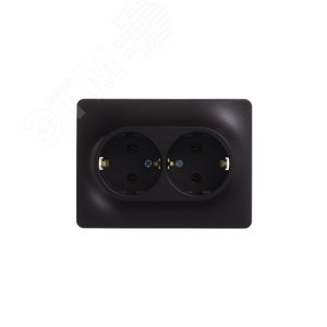 Розетка GLOSSA GSL000824 2ая c/заз. шоколад