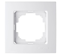 Рамка NILSON 24110091 СУ 1мест. белая