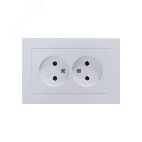 Розетка AtlasDesign ATN000420 2я б/з механизм, жемчуг