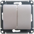 Переключатель GLOSSA GSL000665 2кл, механизм, перламутр
