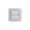 Выключатель GLOSSA GSL000153 2кл с подсв., белый