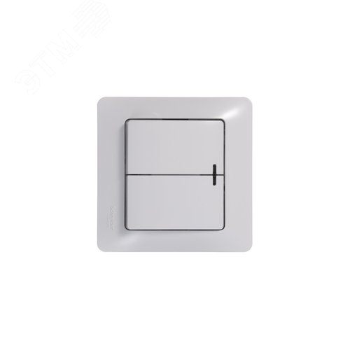 Выключатель GLOSSA GSL000153 2кл с подсв., белый