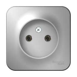 Розетка BLANCA BLNRA000113 б/з алюминий, наружная