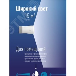 Фонарь Космос KOCAc6017LED 3w+7w аккум. кемпинг
