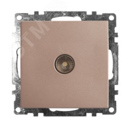 Розетка TV STEKKER GLS00-7108-02 шампань, (механизм) серия КАТРИН
