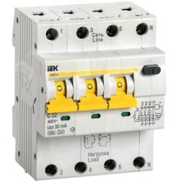 АВДТ 34 С32 3п+n 30мА IEK авт. выкл. дифф. тока 