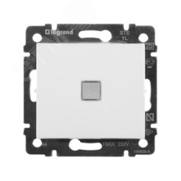 Legrand Valena 774410 выключатель 1кл с под. мех белый 