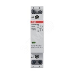 Контактор модульный ABB ESB-20-20 (2но) катушка управления 220В AC 