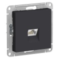 Розетка AtlasDesign ATN001083 RJ45 карбон, механизм