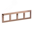 Legrand Valena-L 754164 рамка 4-поста медь
