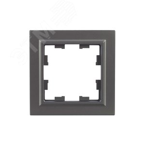 Рамка IEK BRITE 1пост сталь