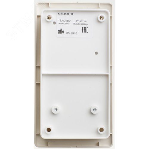 Блок GLOSSA GSL000260 розетка + 1кл выключатель бежевый