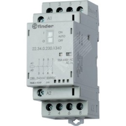 Finder Контактор модульный 4NO 25A 230В AC/DC 35мм IP20 