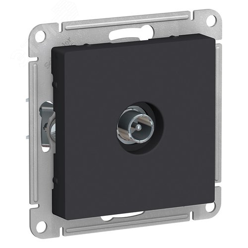 Розетка AtlasDesign ATN001091 TV карбон, механизм