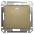 Выключатель GLOSSA GSL000453 2кл с подс., механизм, титан