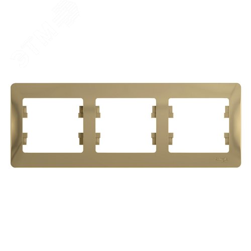 Рамка GLOSSA GSL000403 3поста титан