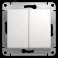Переключатель GLOSSA GSL000165 2кл. в рамку белый