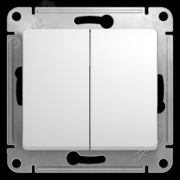 Переключатель GLOSSA GSL000165 2кл. в рамку белый