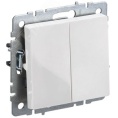 Выключатель IEK BRITE 2кл белый