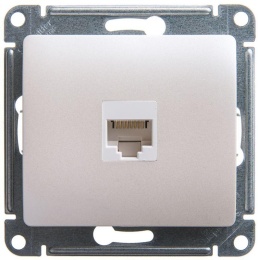 Розетка GLOSSA GSL000681к RJ45 компьют. в рамку перламутр