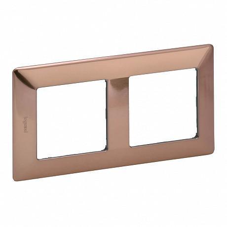 Legrand Valena-L 754162 рамка 2-поста медь