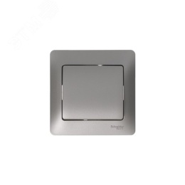 Выключатель GLOSSA GSL001211 1кл, механизм, платина