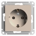 Розетка AtlasDesign ATN001243 c/з песочный, механизм