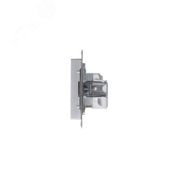 Розетка AtlasDesign ATN000341 1ная б/з алюминий
